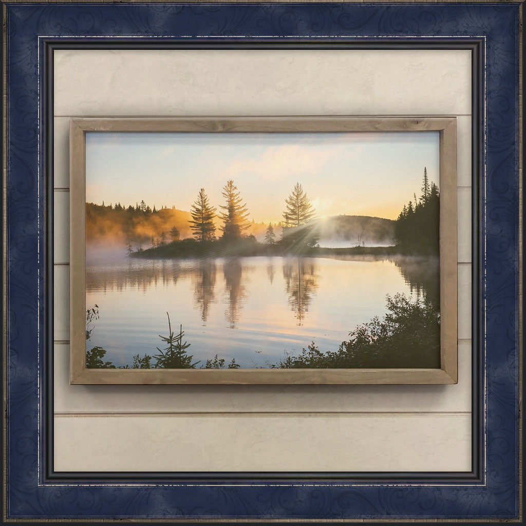 Wall Decor - Misty Lake 12x18 Canvas