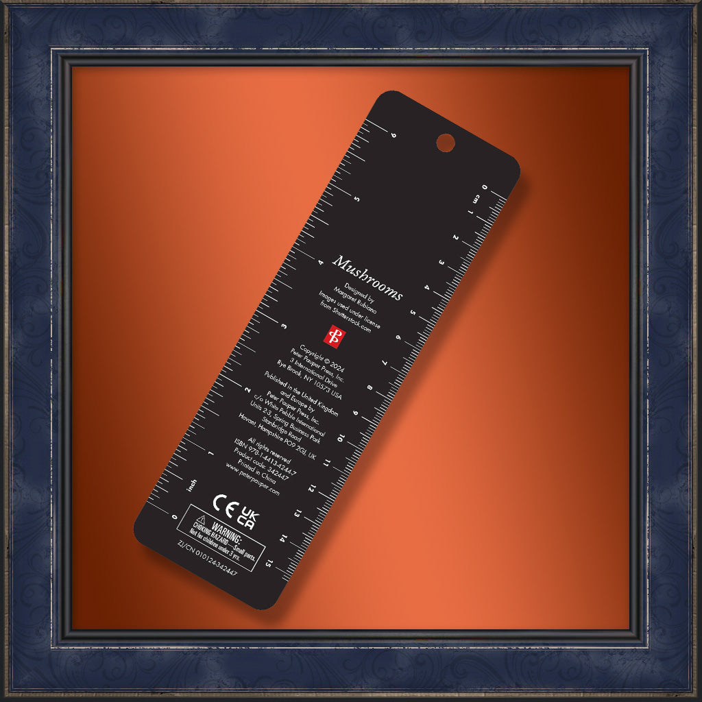 Mushrooms Beaded Bookmark