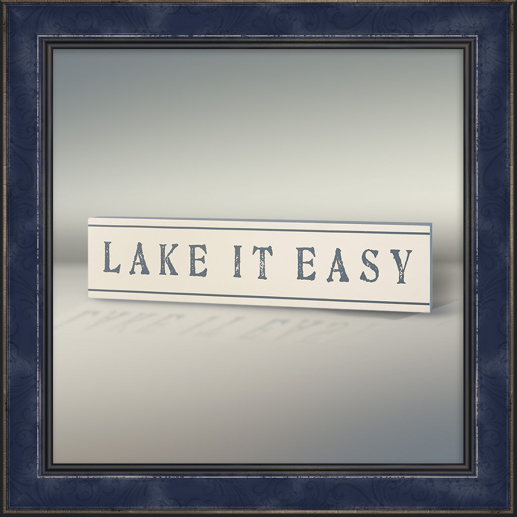 Box Sign - Lake it Easy