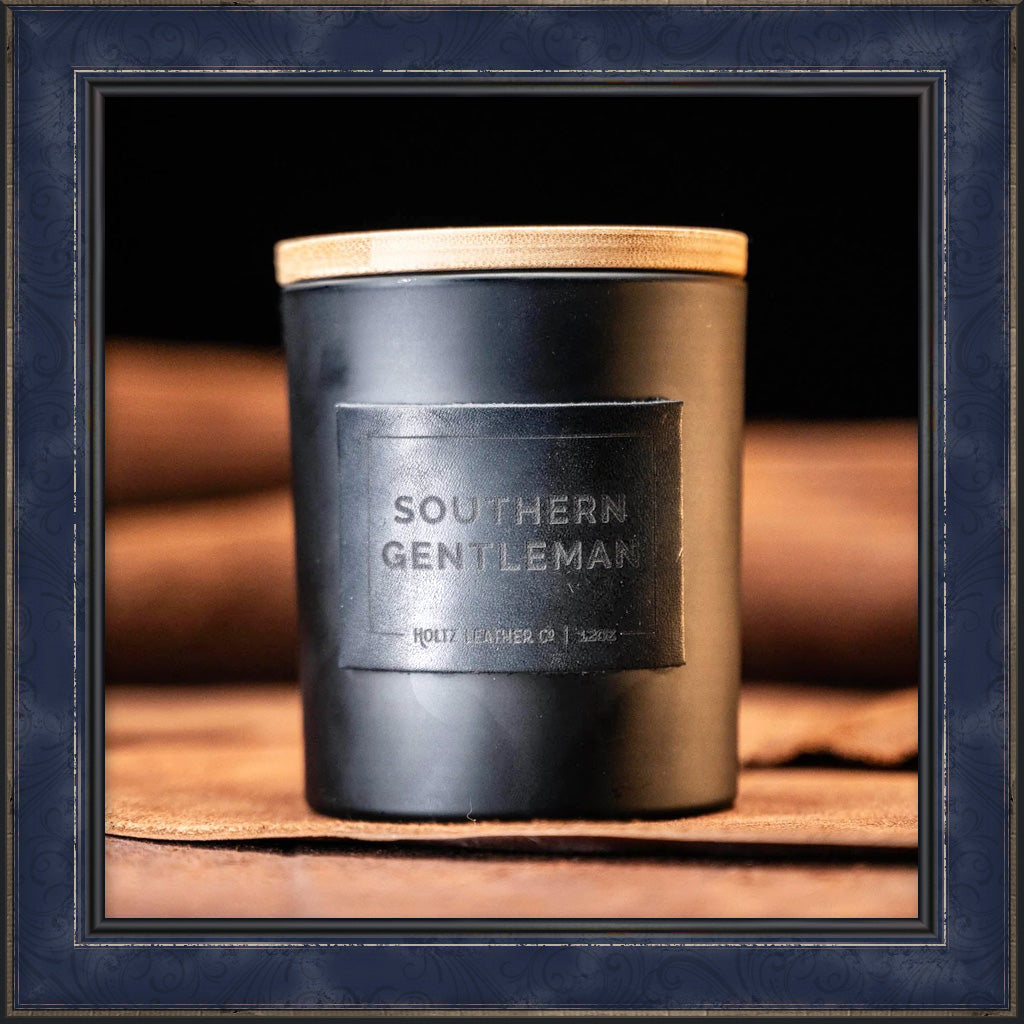 Southern Gentleman - Masculine Scented Leather Patch Candle