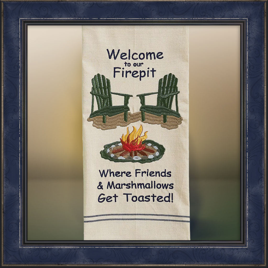 Dish Towel - Firepit Where Friends Get Toasted