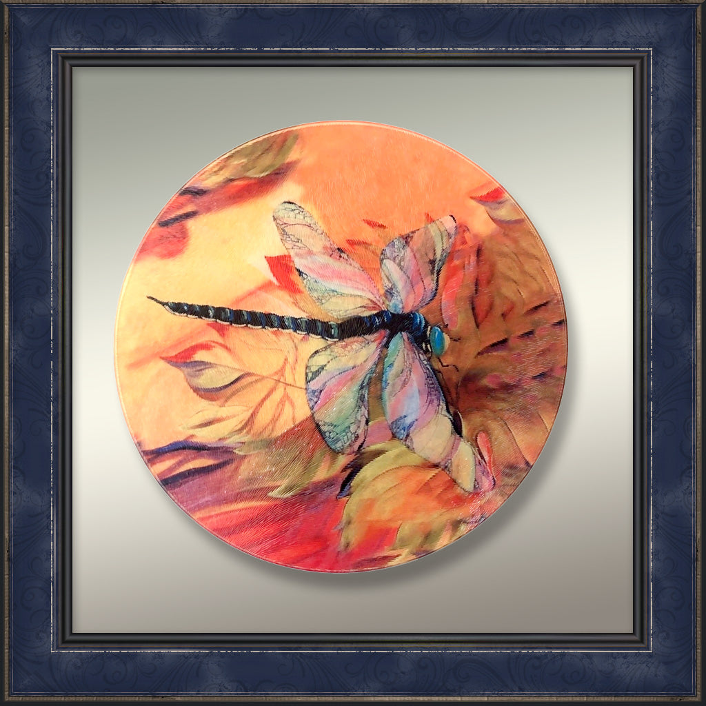 Cutting Board / Trivet Round - Tempered Glass Art