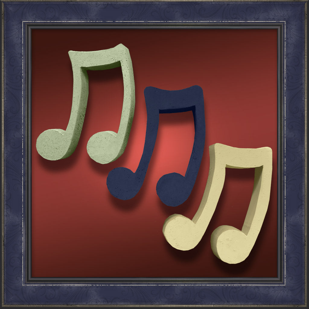 Music Quarter Note, Wood